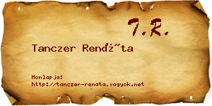 Tanczer Renáta névjegykártya