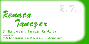 renata tanczer business card